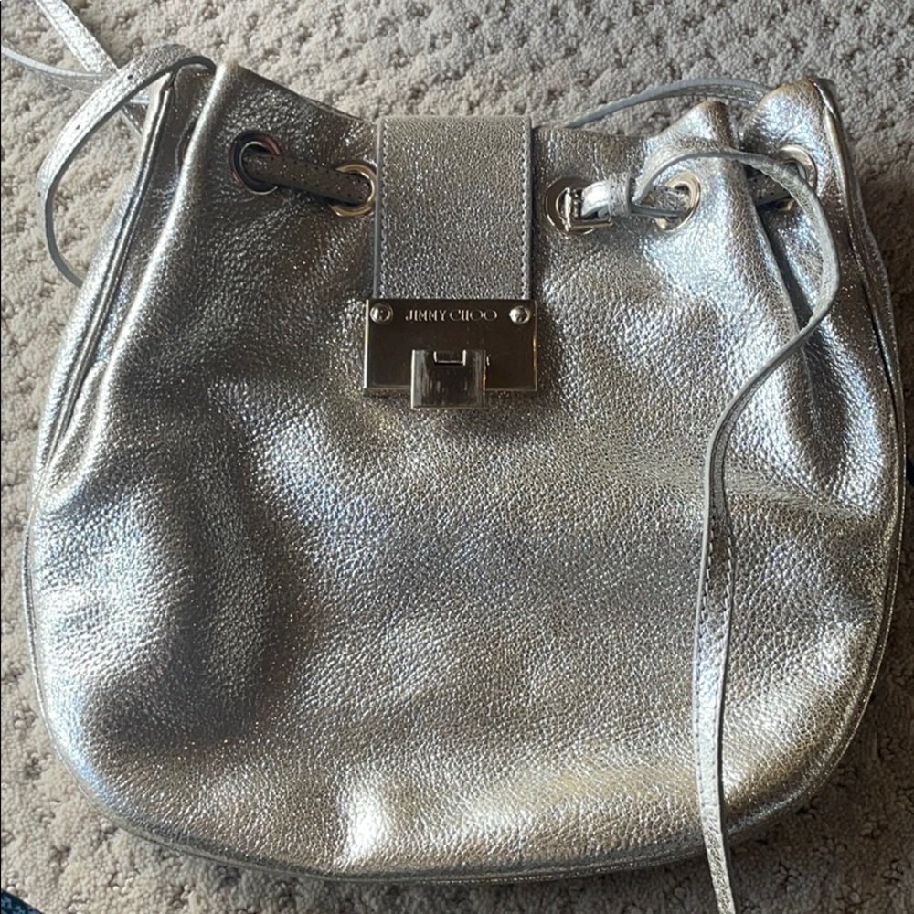 Jimmy Choo Ryad Crossbody in Champagne